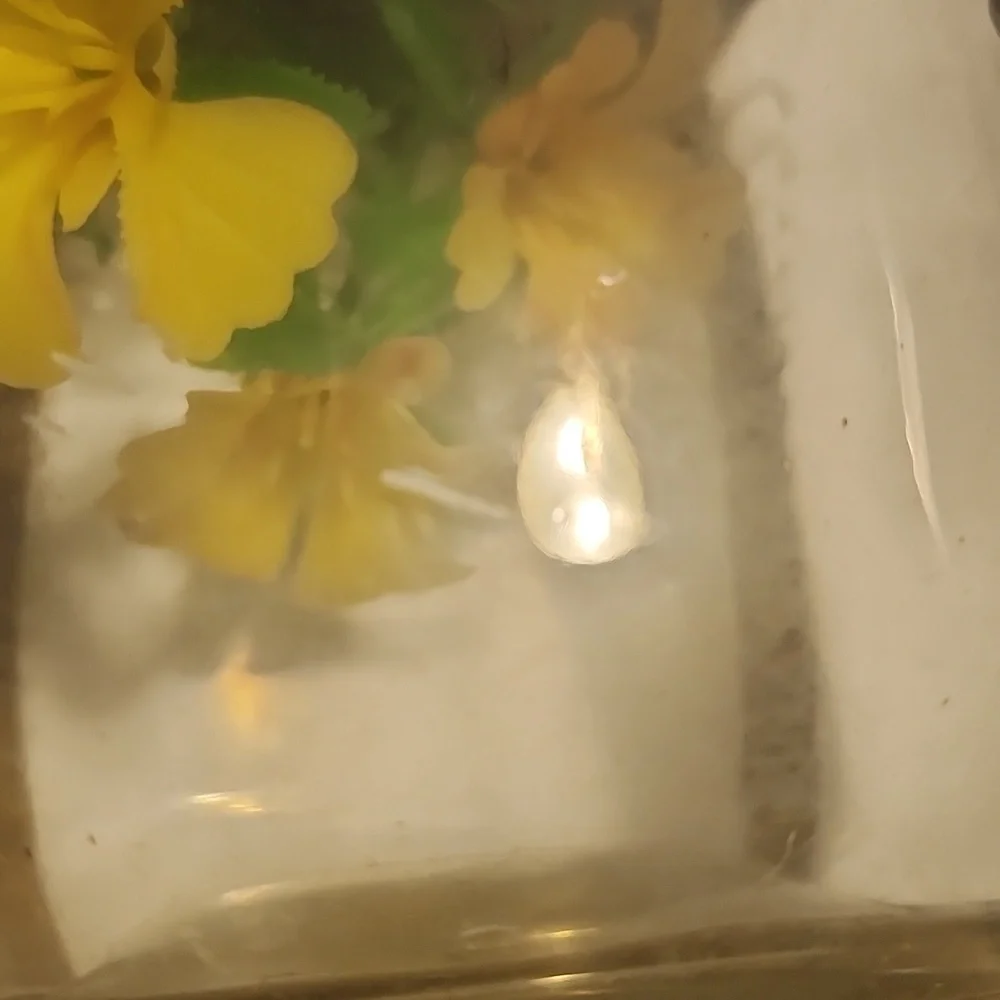 Vintage Hazel-Atlas Brass and Glass Decorative Jar